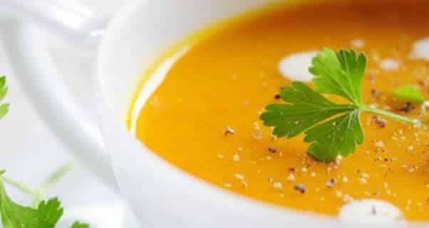 Receta de sopa espesa de zapallo y zanahoria