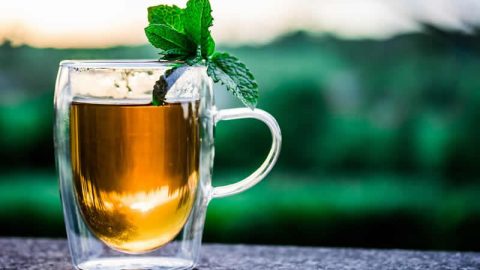receta agua saborizada de manzana