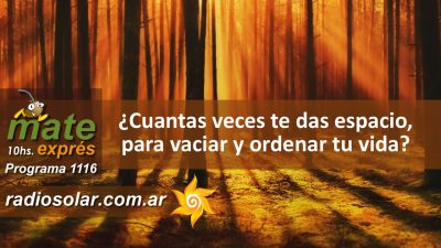 vaciar y ordenar programa de radio mate expres 1116